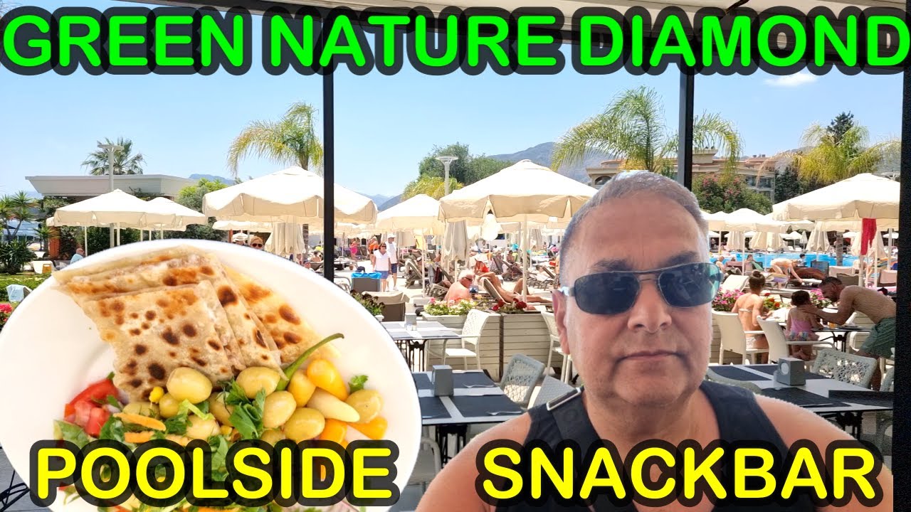 Green Nature Diamond Hotel  Marmaris Turkey. Great selection of food from the Pool Snackbar