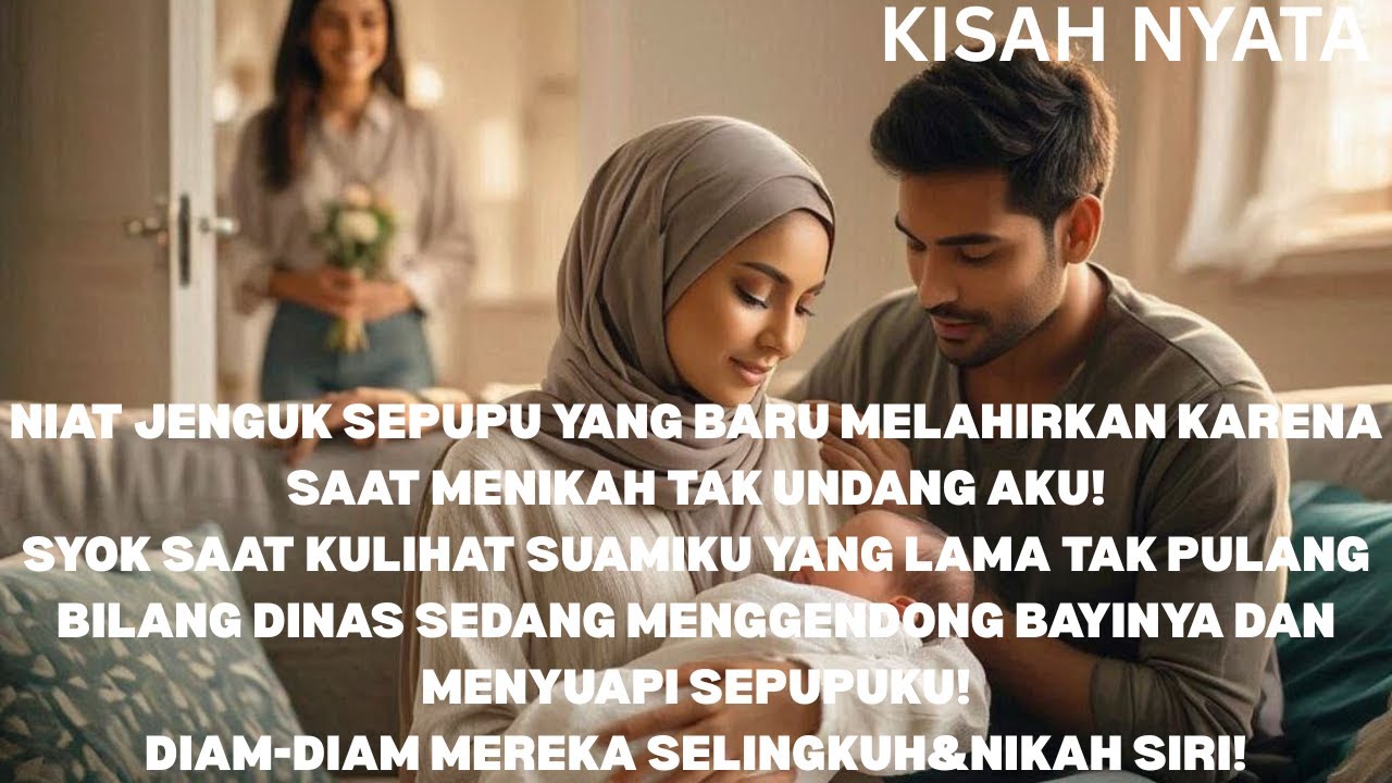 NIAT JENGUK SEPUPU HABIS LAHIRAN SYOK LIHAT SUAMI SEDANG DINAS DISANA GENDONG BAYI,MEREKA NIKAH SIRI