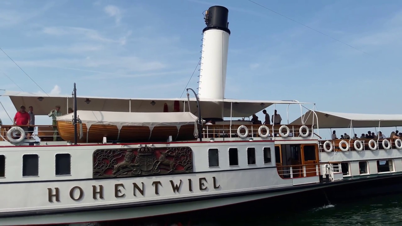 Dampfschiff Hohentwiel; Abfahrt in Rorschach