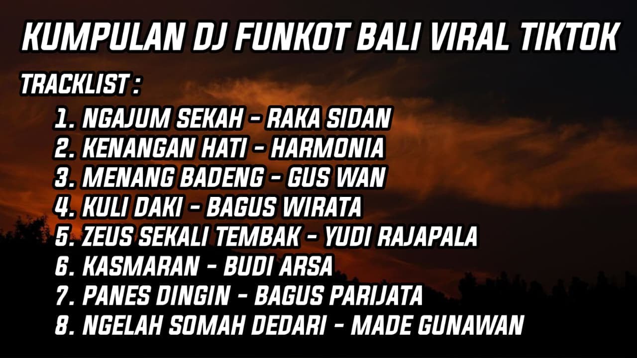 DJ LAGU BALI REMIX VIRAL DAN TERBARU || DJ BALI FULL ALBUM FUNKOT || SUDI ANTARA CHANNEL