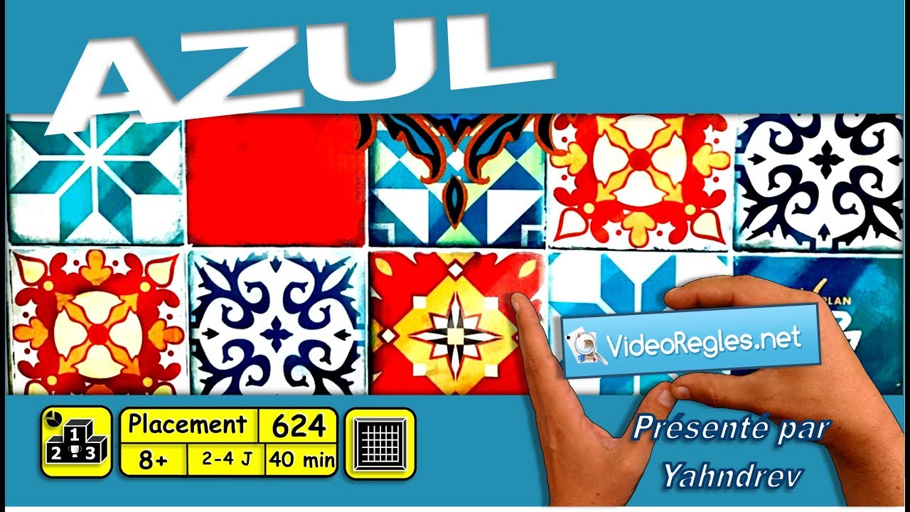 Vidéorègle Jeu de Société " AZUL " par Yahndrev (