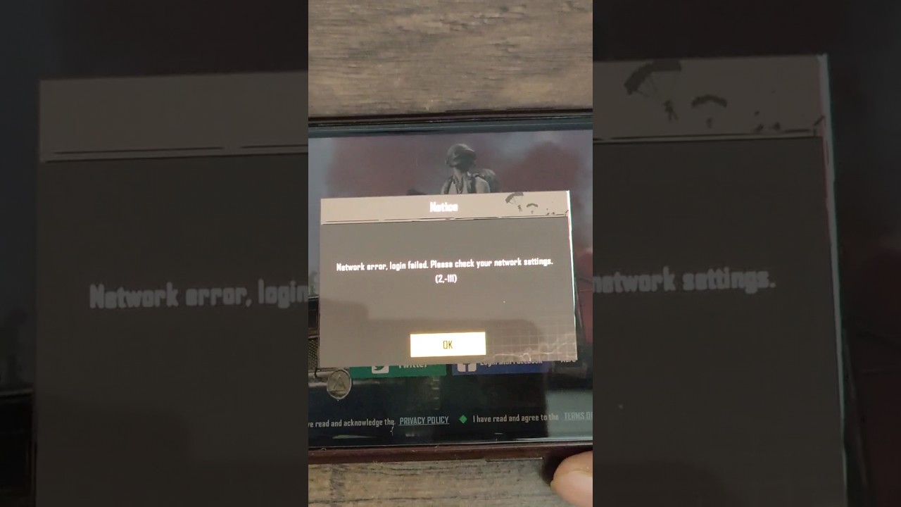 network error please check your network and try again bgmi | bgmi login kaise kare | login failed
