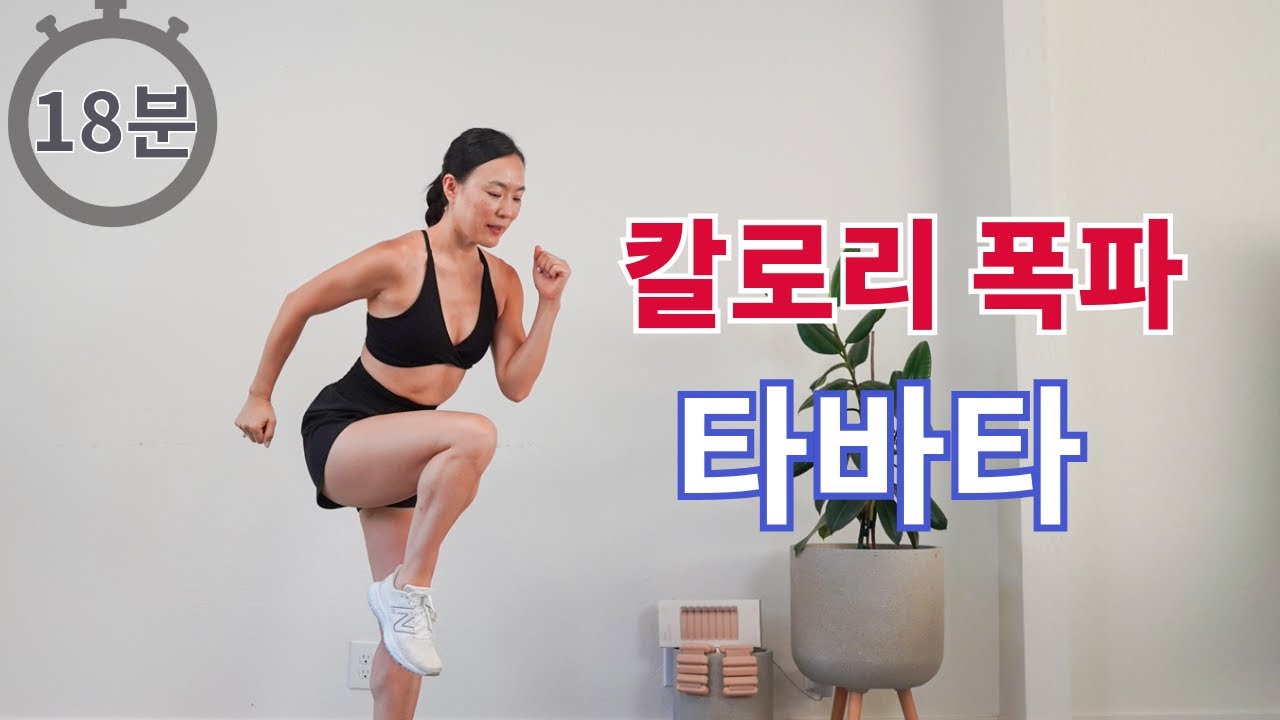 칼로리 제대로 태우는 타바타 운동 [18 분 홈트 루틴]