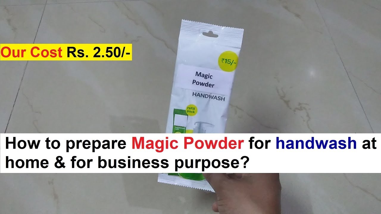 Handwash Magic Powder Making Formula - हैंडवाश मैजिक पाउडर बनाने का फॉर्मूला