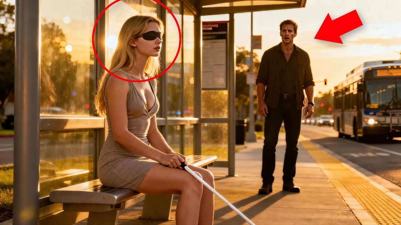 A Single Dad Discovers A Blind Girl Abandoned At A Bus Stop - The Truth Leaves Him Frozen