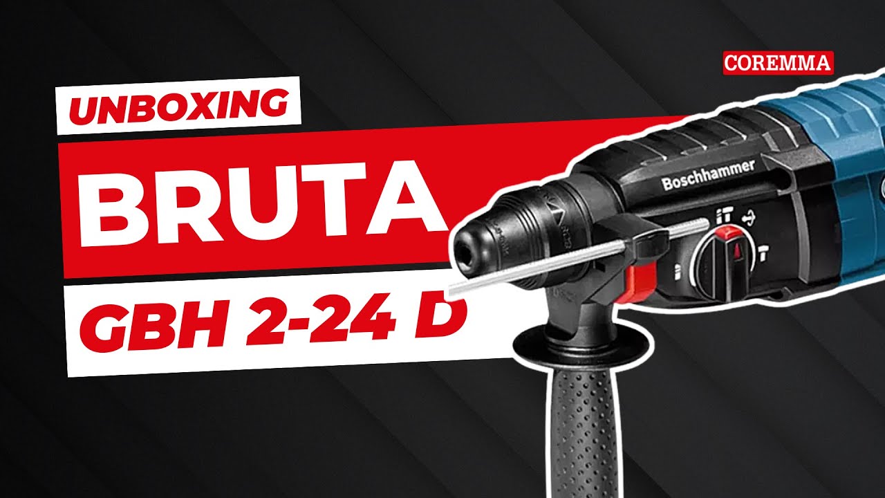 Bruta e resistente: unboxing do martelete Bosch GBH 2-24 D!