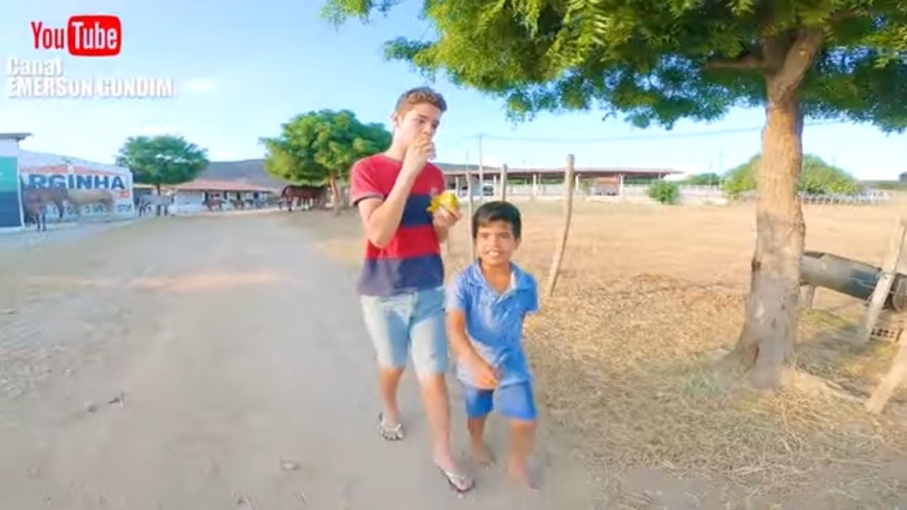 Vaqueiro Levy e Amigos na Resenha colhendo manga no Parque Guarani