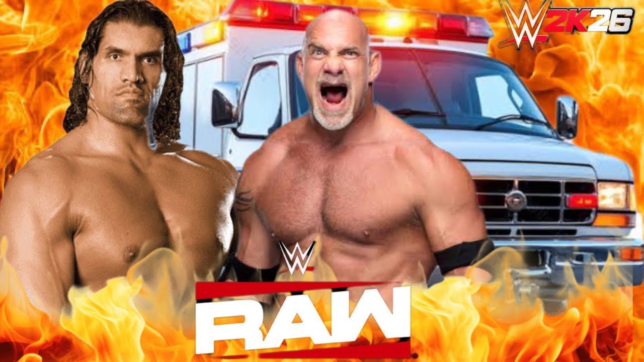 WWE_ Raw Full Match Goldberg Vs The Great Khali 05/2/26 wwe raw Netflix 2k25 gameplay ps5 simulation