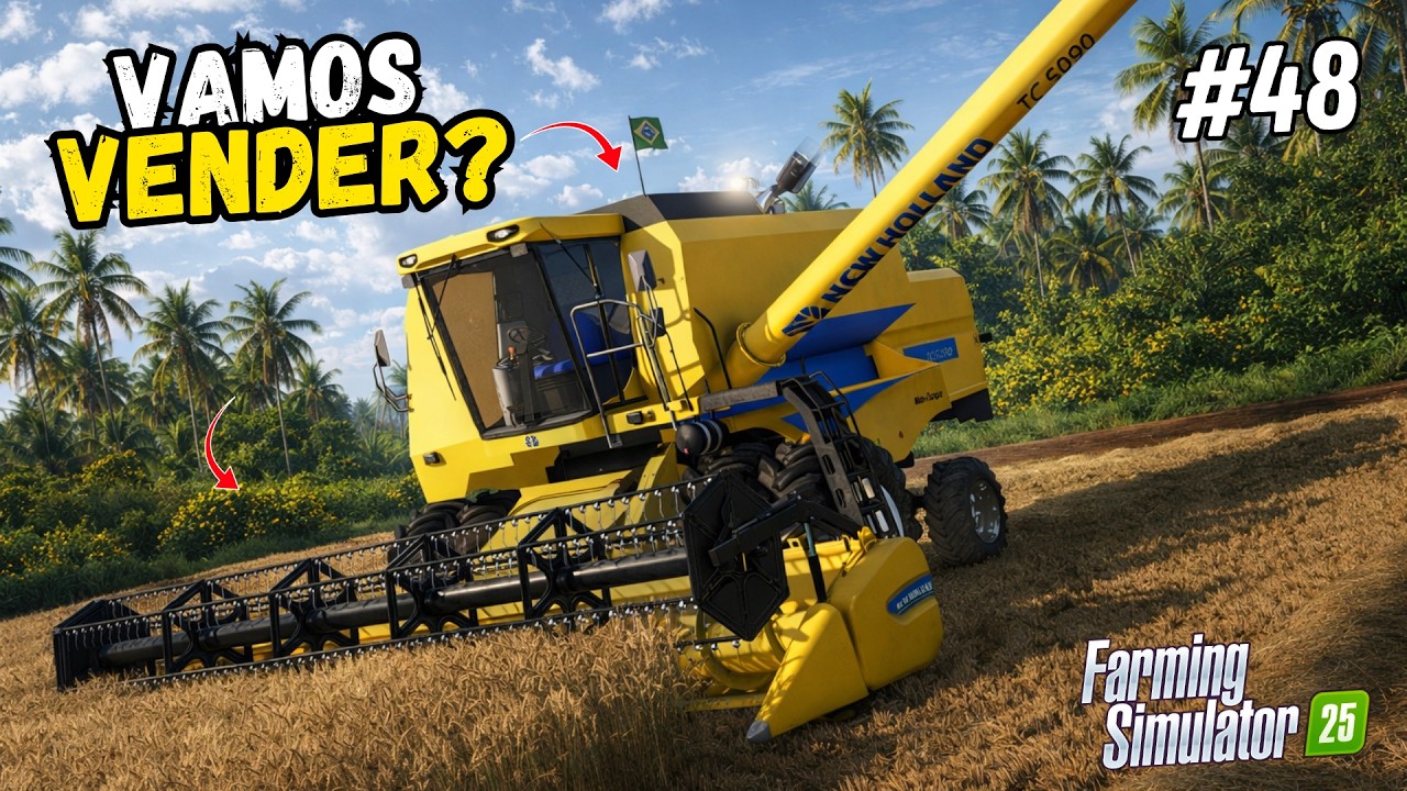 VAMOS COMPRAR OUTRA COLHEITADEIRA? - FAZENDA PITANGUEIRA - FARMING SIMULATOR 25 - EP 48