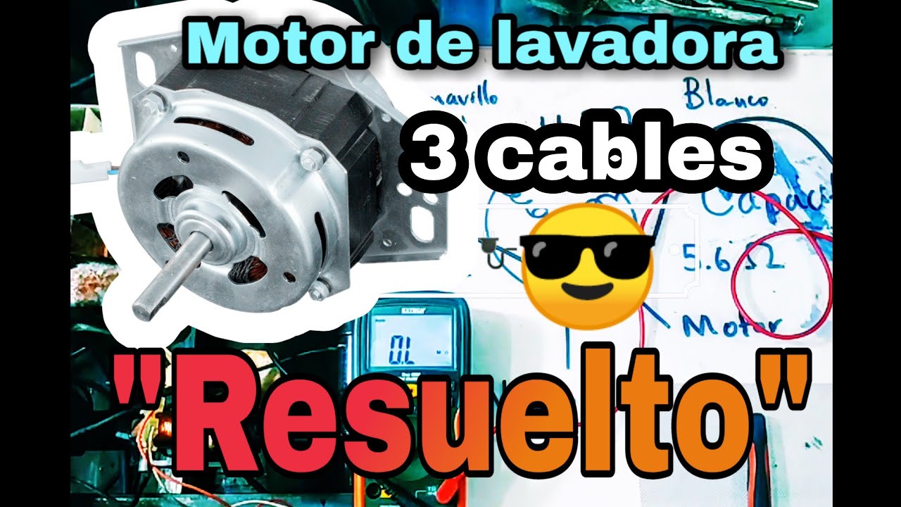 😎 Como conectar un Motor monofasico de lavadora 3 cables TUTORIAL | Joze Sandoval bunny