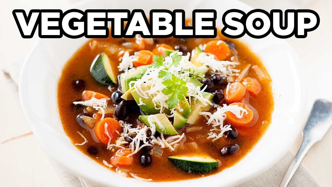Vegetable Soup with Zucchini and Black Beans