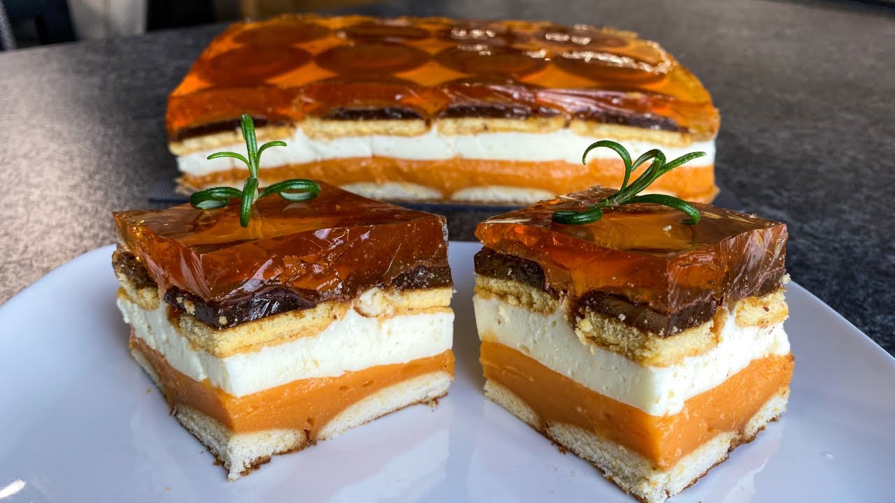 Pudding Cake with Jaffa Cakes - No Bake Recipe