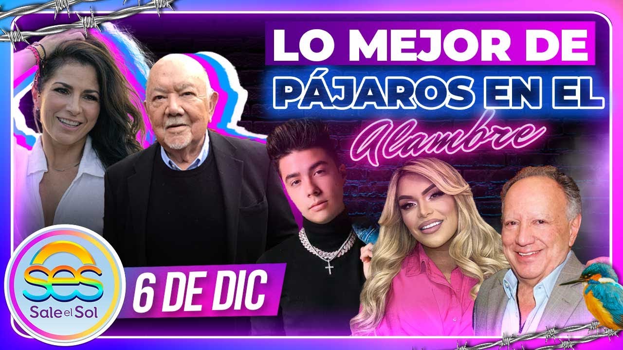 Sergio Corona, Alessandra Rosaldo y Wendy Guevara en Pájaros en el Alambre 6 diciembre 2023
