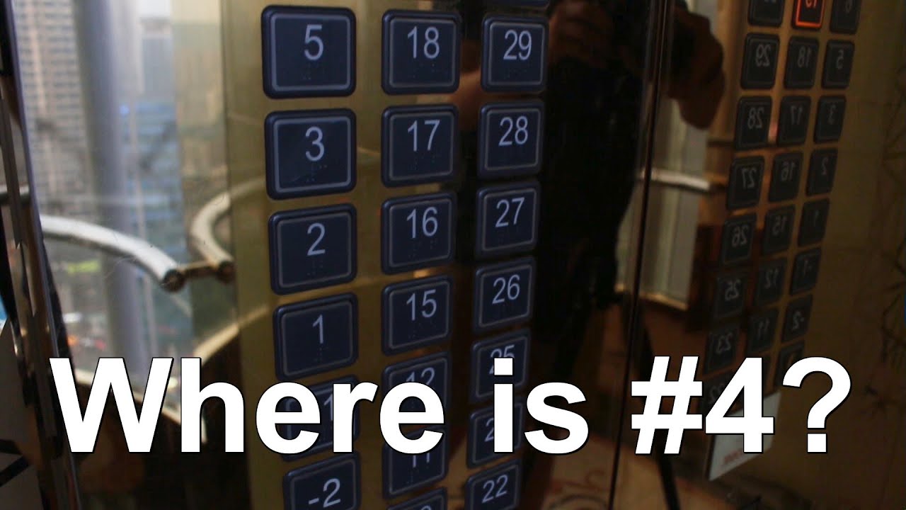 The Superstition Behind the Number Four in Chinese Elevators