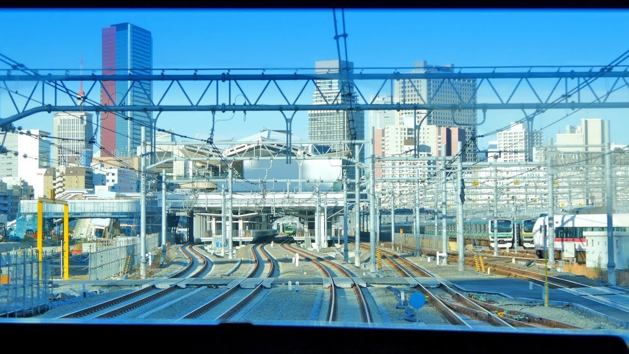 [4K60p前面展望] 線路切替後 京浜東北線 快速北行 蒲田～東京 Keihintohoku Line