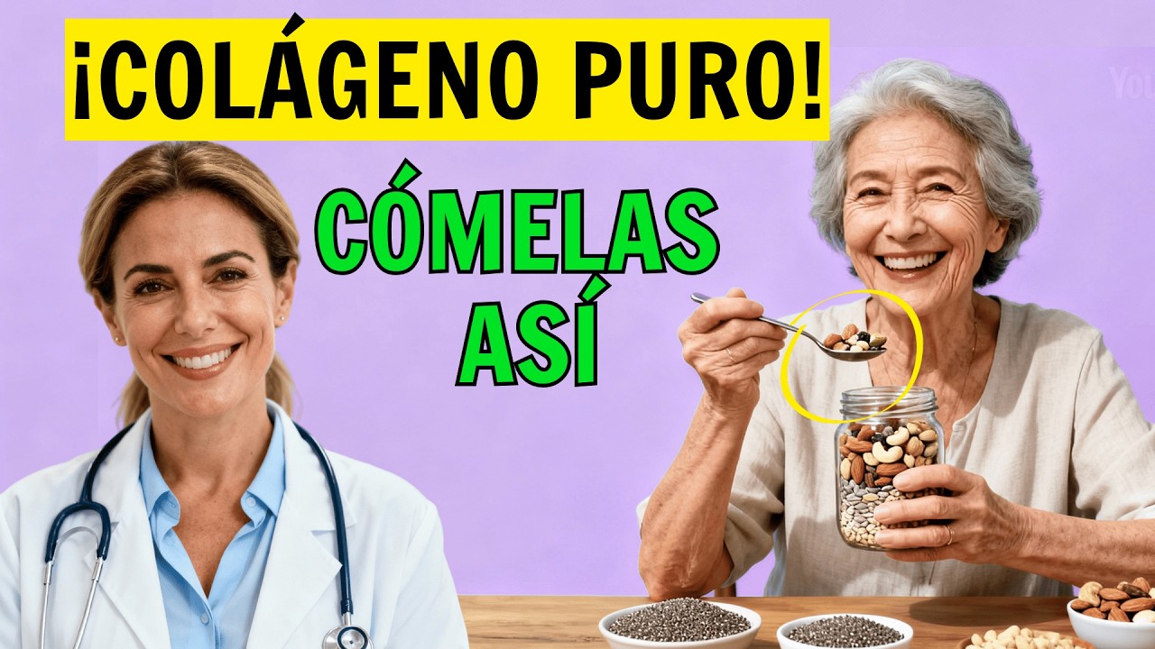 Sin Cremas ni Botox: 5 SEMILLAS que AYUDAN a Recuperar el COLÁGENO Después de los 50 (Fórmula)