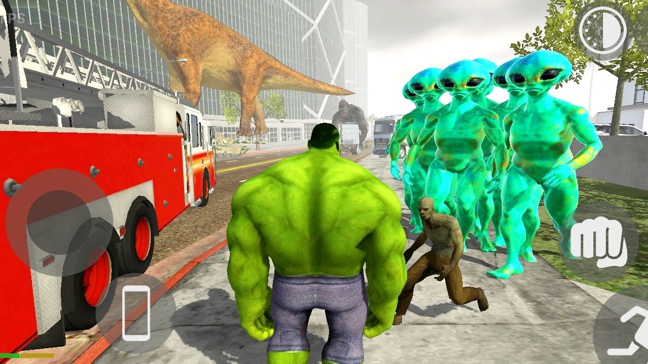 Halk Vs Monster Alien || Full Video || indian bike driving 3d Game