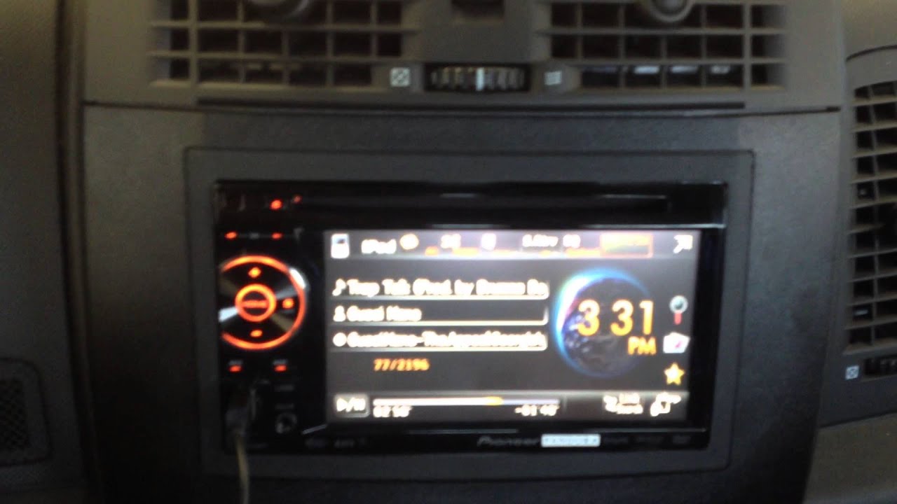 2005 Cadillac CTS Pioneer AVH-P1400DVD radio swap