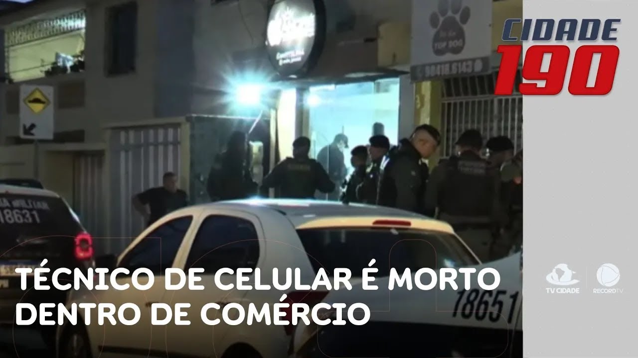 Técnico de celular com ficha criminal é morto dentro de comércio; atiradores fugiram | Cidade 190