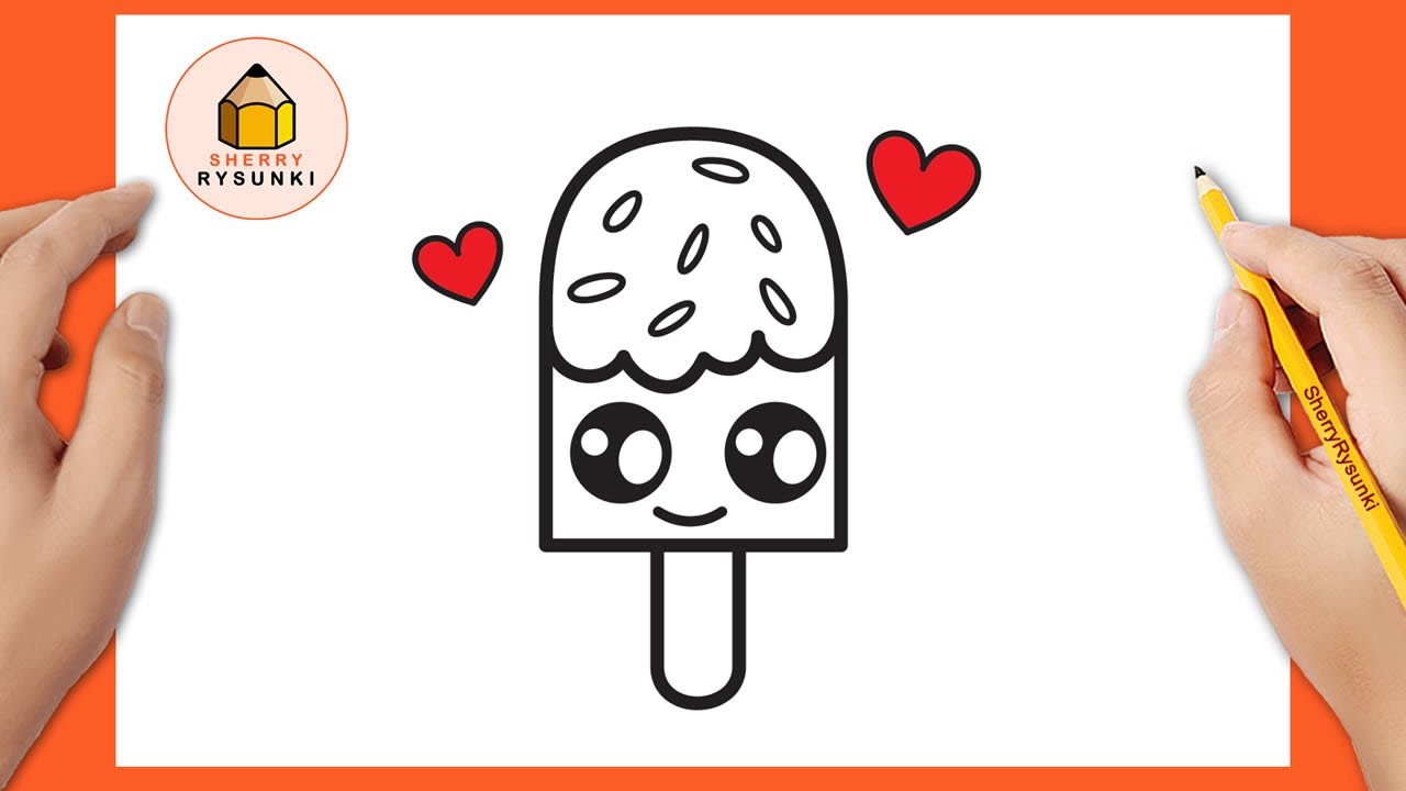 Jak narysować lody kawaii | Łatwe rysunki