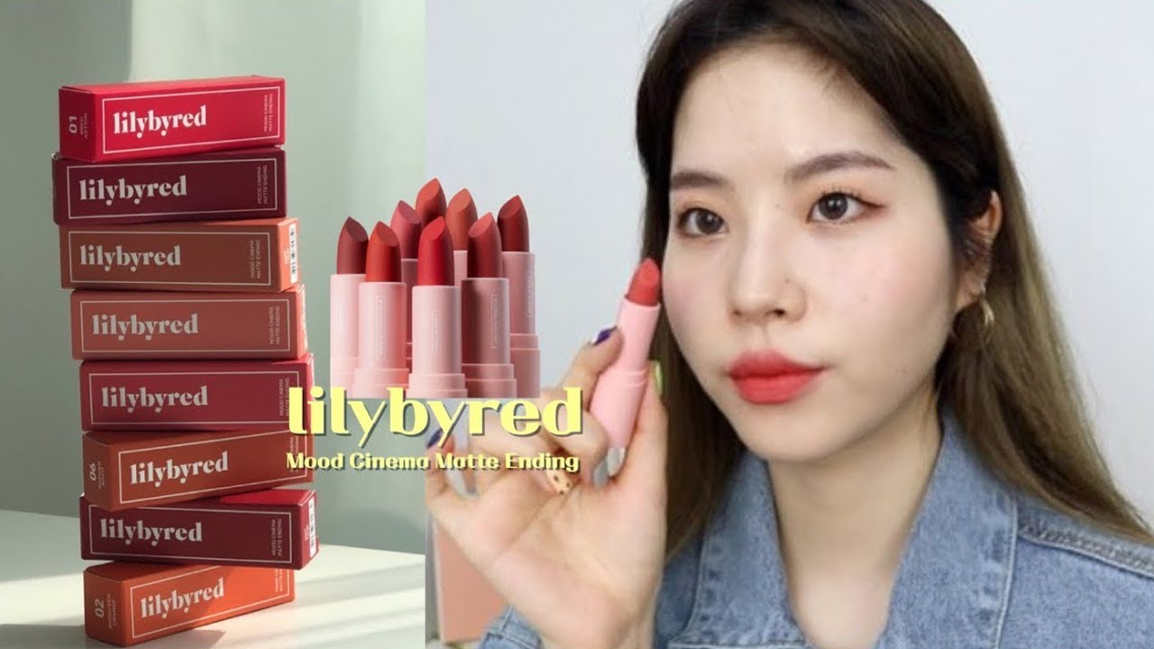 릴리바이레드 신상립💡전색상 구매할 수 밖에 없었던 무드시네마 매트엔딩 리뷰(+비슷한 질감 립스틱 비교) :: 채소(CHAESO)