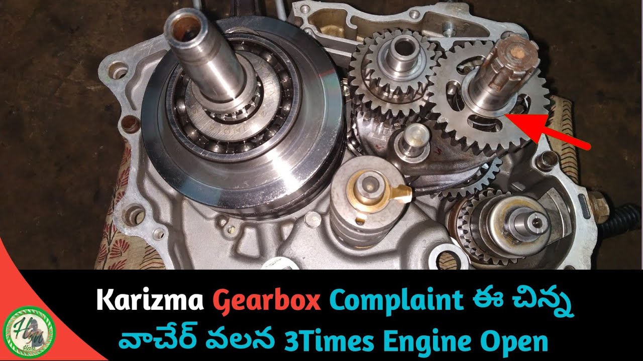 Karizma R Gear Box Problem Solution In Telugu||Hari Mec