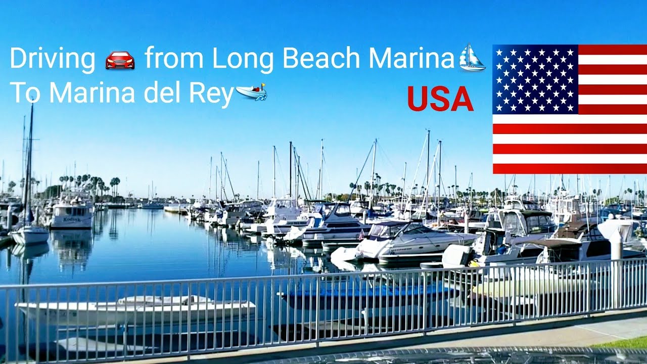 Dash Cam Tours 🚘 Driving on California Freeway From Long Beach Marina to Marina Del Rey