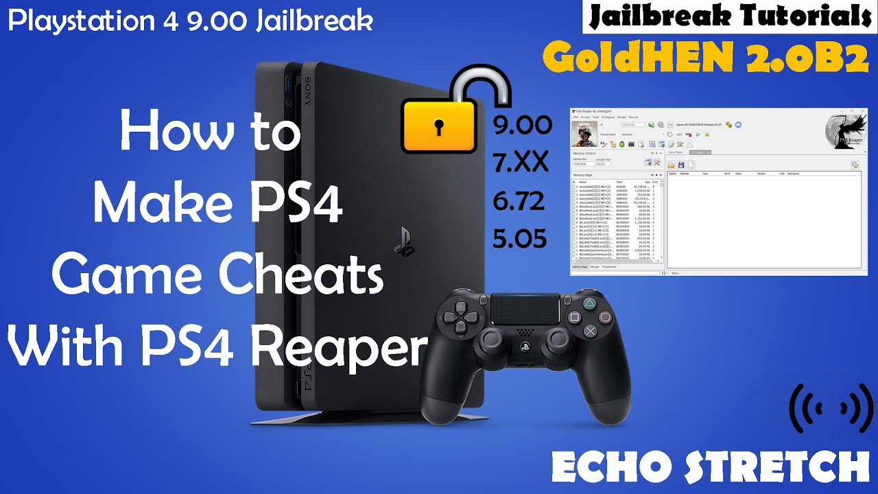 Как использовать читы для игр PS4 с PS4 Reaper 9.00 и ниже