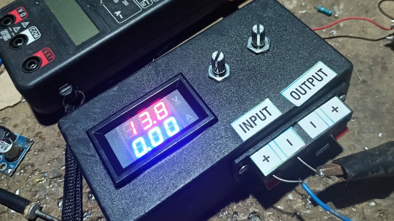 membuat alat cagih buat tes alat electronic 3 amper !! adjus volt adjus amper