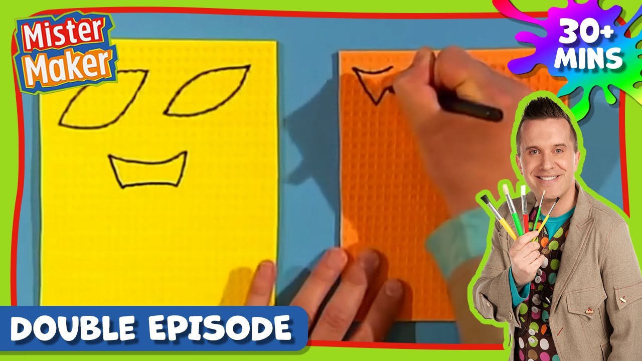 Mister Maker Comes To Town 🎨 Season 2, Episode 19-20 | DOUBLE FULL EPISODE - Arts & Crafts