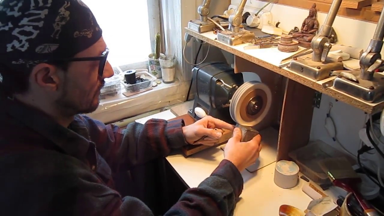 Horn Jewelry Polishing process by Alex Grebin