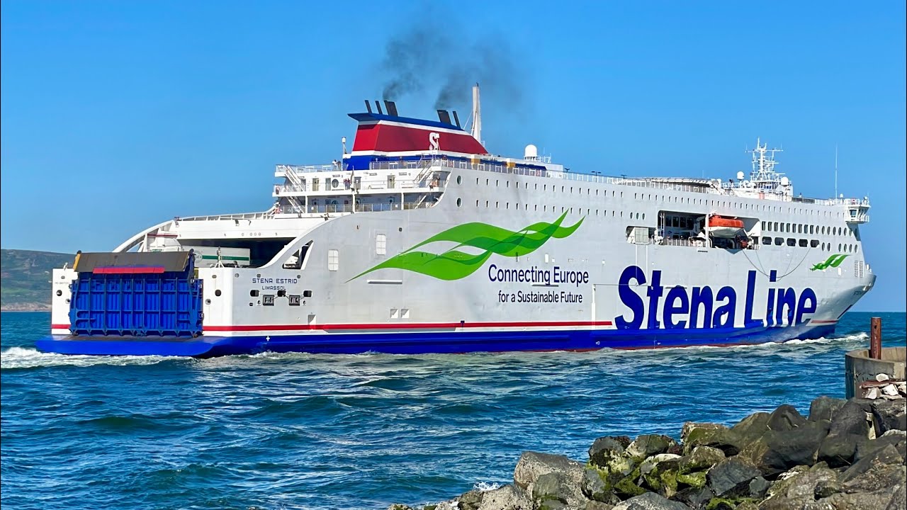 MV Stena Estrid Departs Dublin, 13/5/25