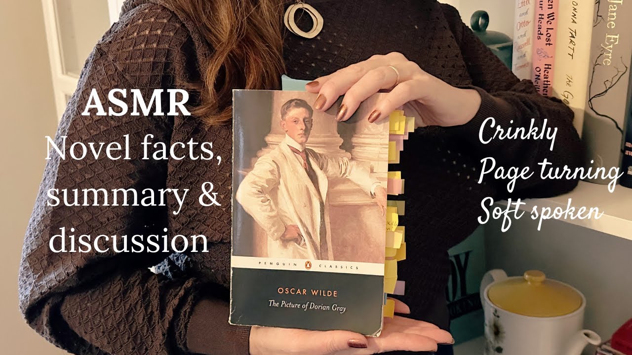 ASMR novel study 📚(soft spoken, page turning, facts, crinkly book sounds, reading, writing soothing)