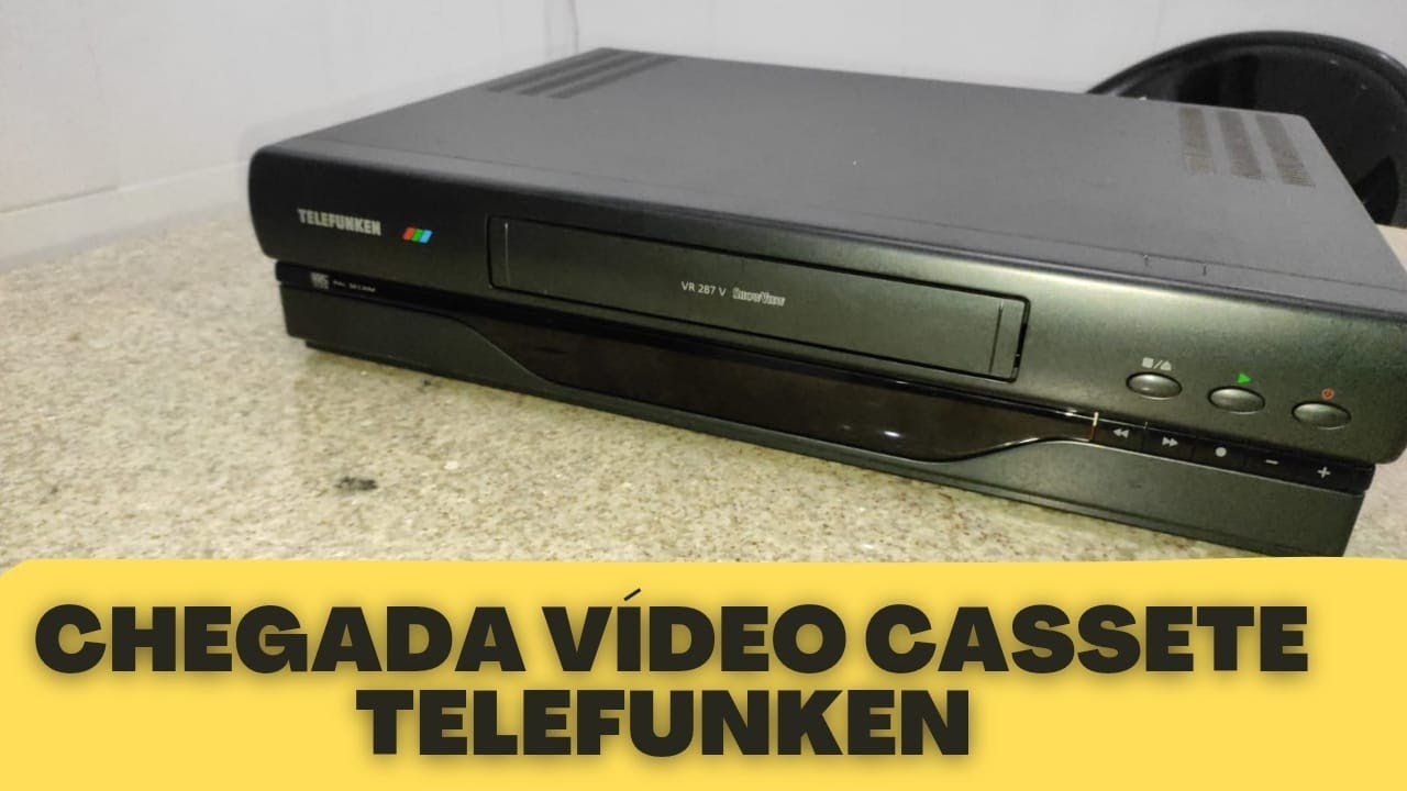 Chegada vídeo cassete TELEFUNKEN fabricado na frança. RARÍSSIMO