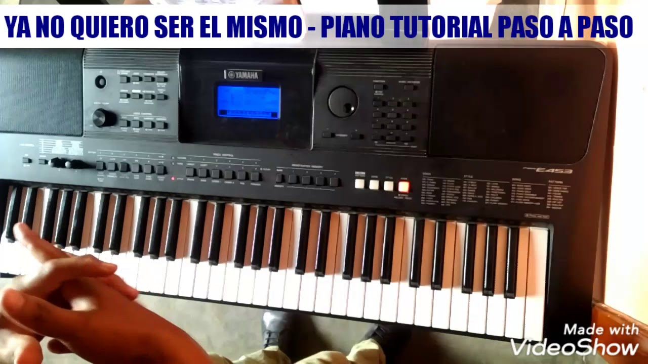 YA NO QUIERO SER EL MISMO - TUTORIAL PASO A PASO - PIANO 🎼🎹