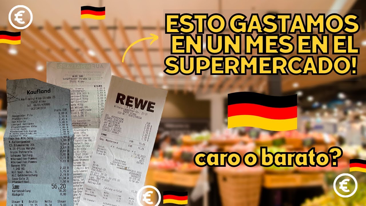 ¿Cuánto gastamos por mes en el supermercado en ALEMANIA? ¿Es caro o barato? TE MOSTRAMOS TODO!