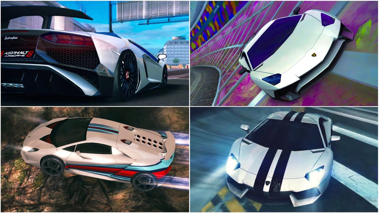Asphalt 8, White Lamborghini’s Races for PEACE