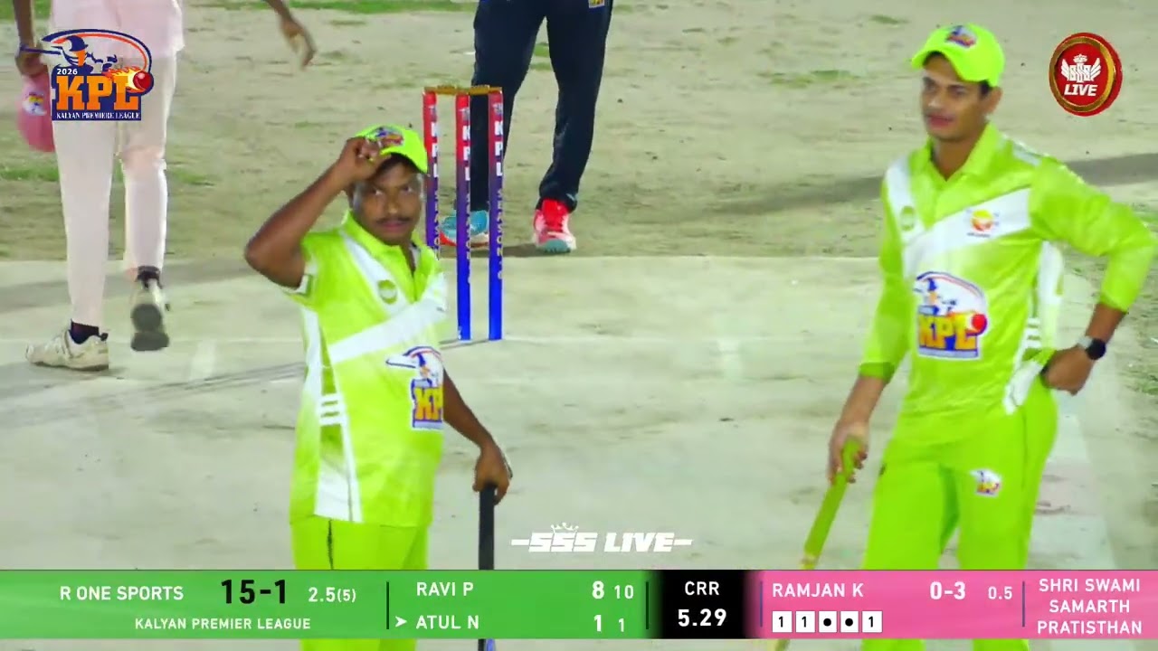 R ONE SPORTS VS SHRI SWAMI SAMARTH PRATISHTHAN | KPL 2026