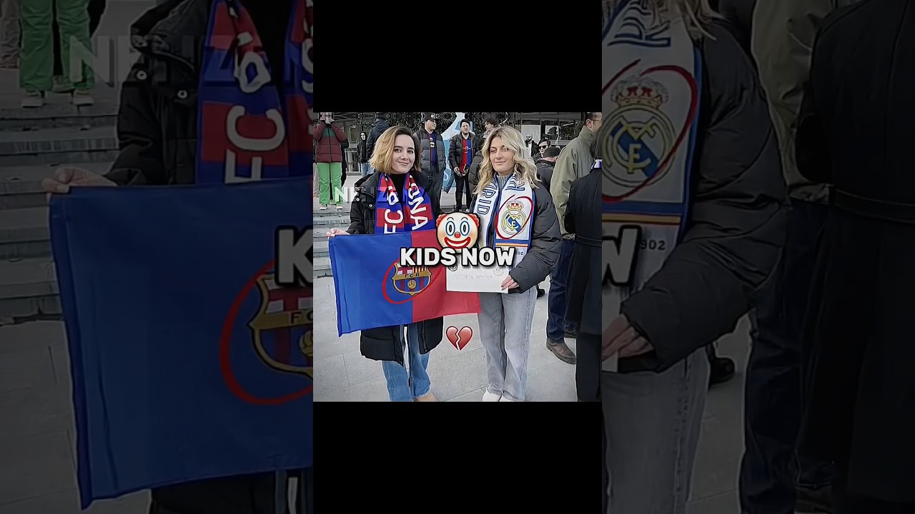 Real Madrid Fans X Barcelona Fans Then 😈🔥 #shorts #viral #funny #trending #fypシ #fyp
