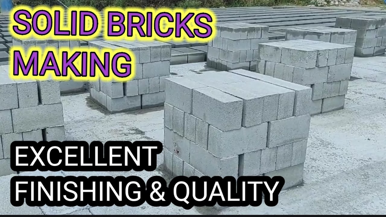 Solid bricks making | advanced technology | Machine made | excellent finishing blocks |