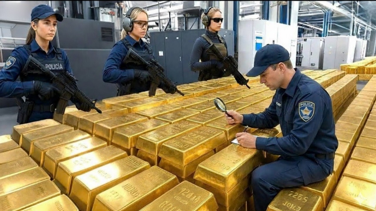 Dentro de la fábrica de oro de 24K: De mineral bruto a lingotes puros (Proceso Completo)