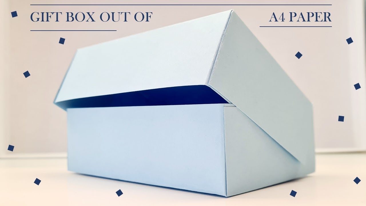 How to make a Gift Box Out of A4 Pepr In 2 Minutes