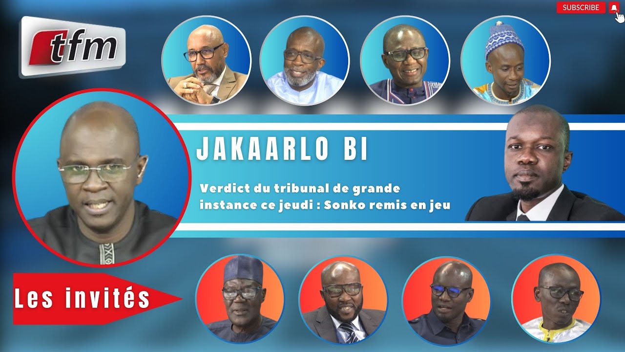 JAKAARLO BI : Verdict du tribunal de grande instance ce jeudi - Sonko remis en jeu?