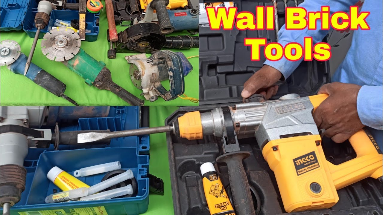 All type Brick Wall cutting Tools ।।झीरी कटाई सभी टूल्स।। wall chaser Tools