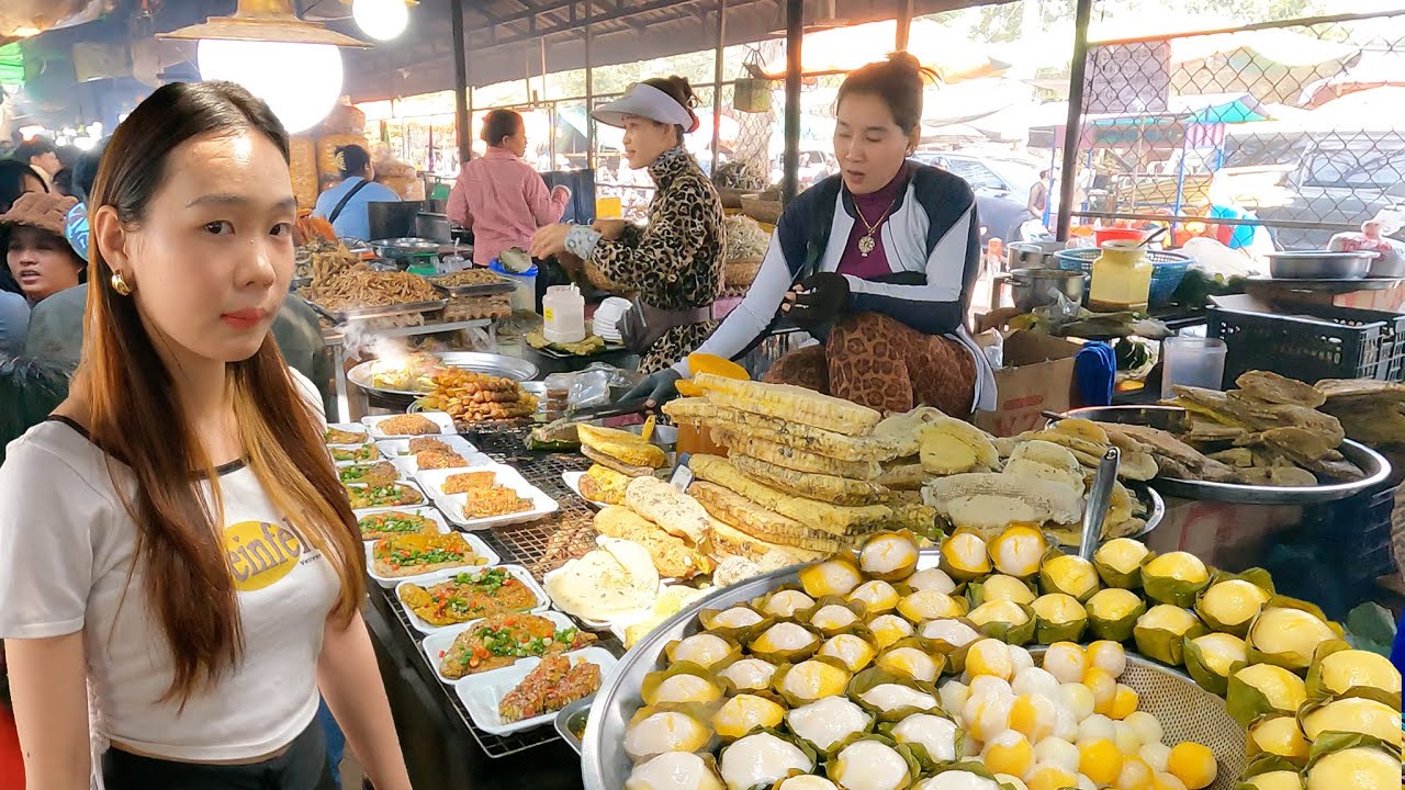 Authentic Cambodian Countryside Street Food at Udong Mountain 2026