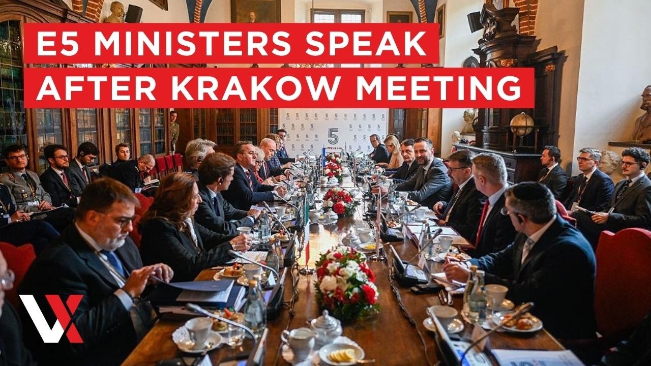 LIVE | E5 Defence Ministers Hold Press Conference In Krakow After Meeting  | VERTEX