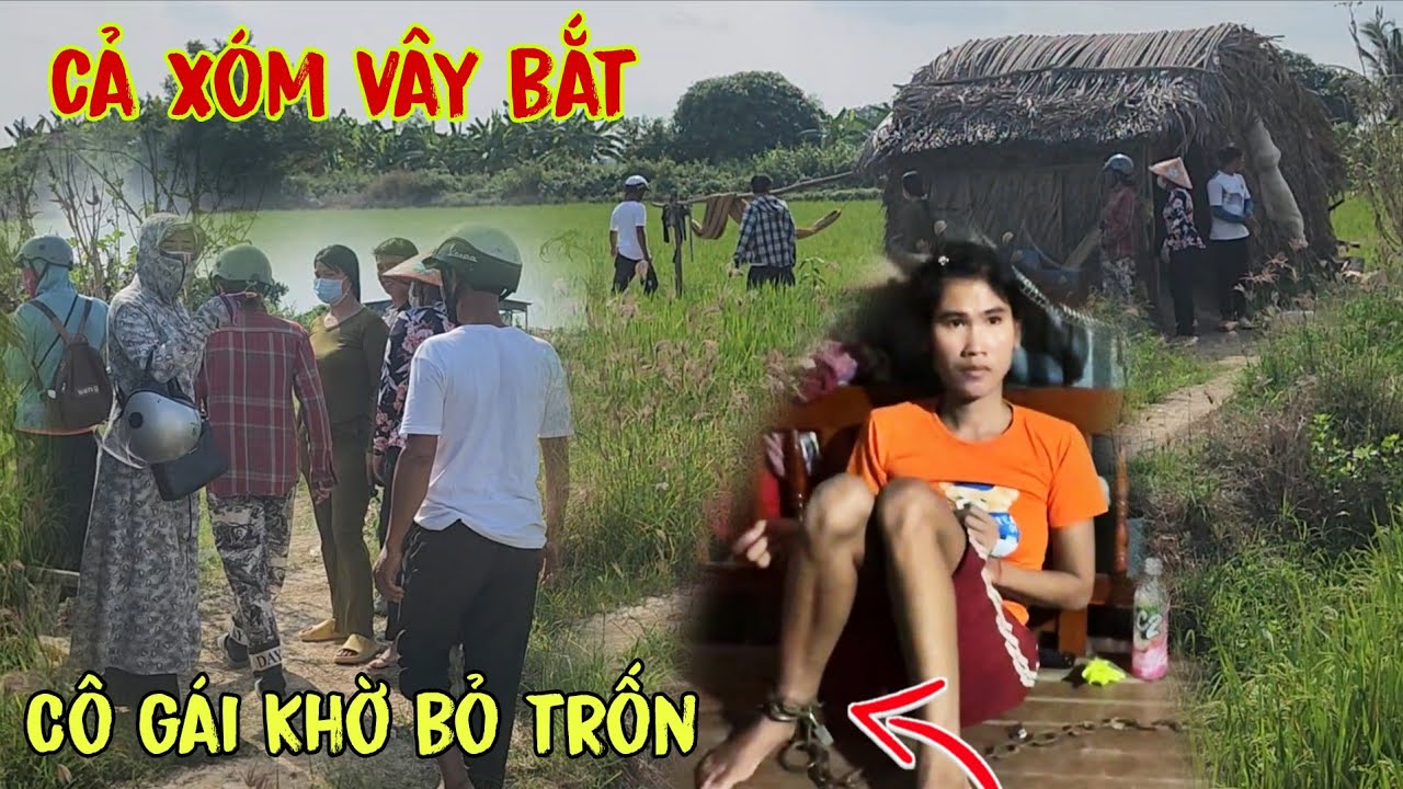 Cả xóm Truy Tìm Cô Thiếu Nữ Xinh Đẹp Tháo Xích Bỏ Trốn Trong Cánh Đồng Hoang/Đạt Đồng Tháp