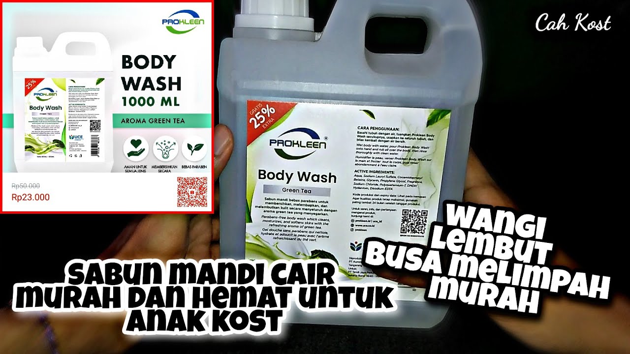 UNBOXING SABUN MANDI CAIR MURAH 1 LITER