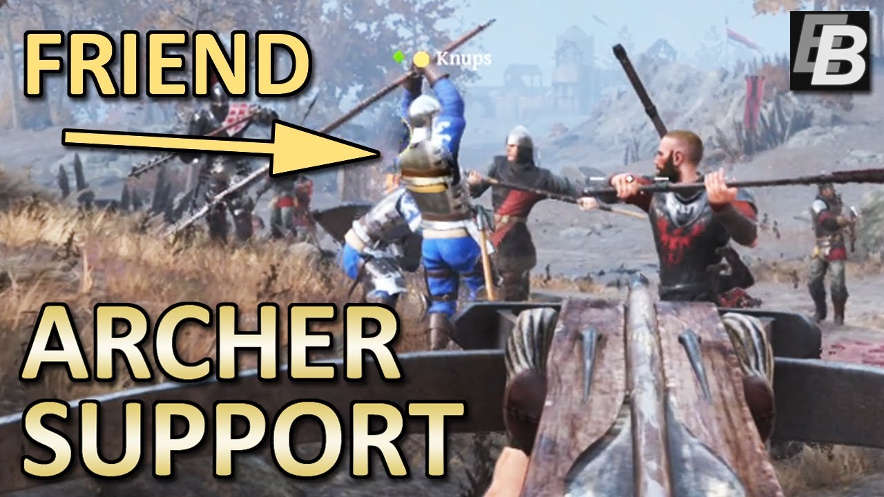 Chivalry 2 Crossbow Gameplay - Supporting my Friend as an Archer!