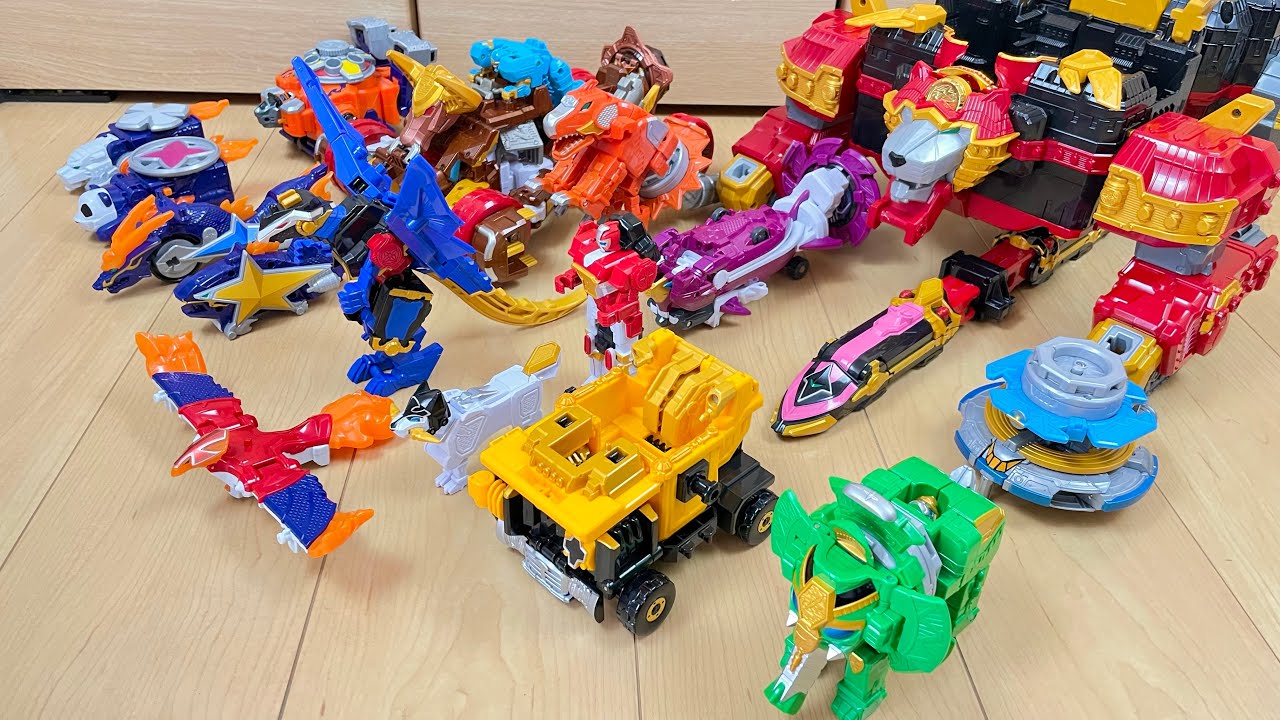 【PowerRangers NinjaSteel All Megazord】ニンニンジャーの全DXロボで遊んでみた